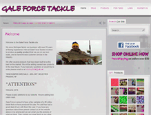 Tablet Screenshot of galeforcetackle.com